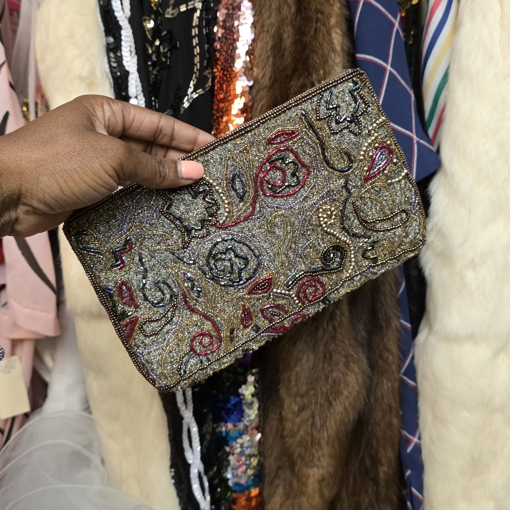 Elegant Beaded Clutch